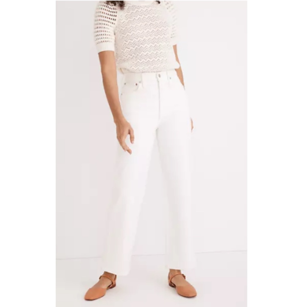 NWT Madewell The Perfect Vintage Crop Jean - Size 23 - Color: Tile White